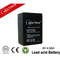 Valve Regulated Lead Acid Battery 6V 4.5Ah Lighting Battery