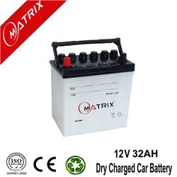 12V 32AH Dry Charged Car Battery Wholesale